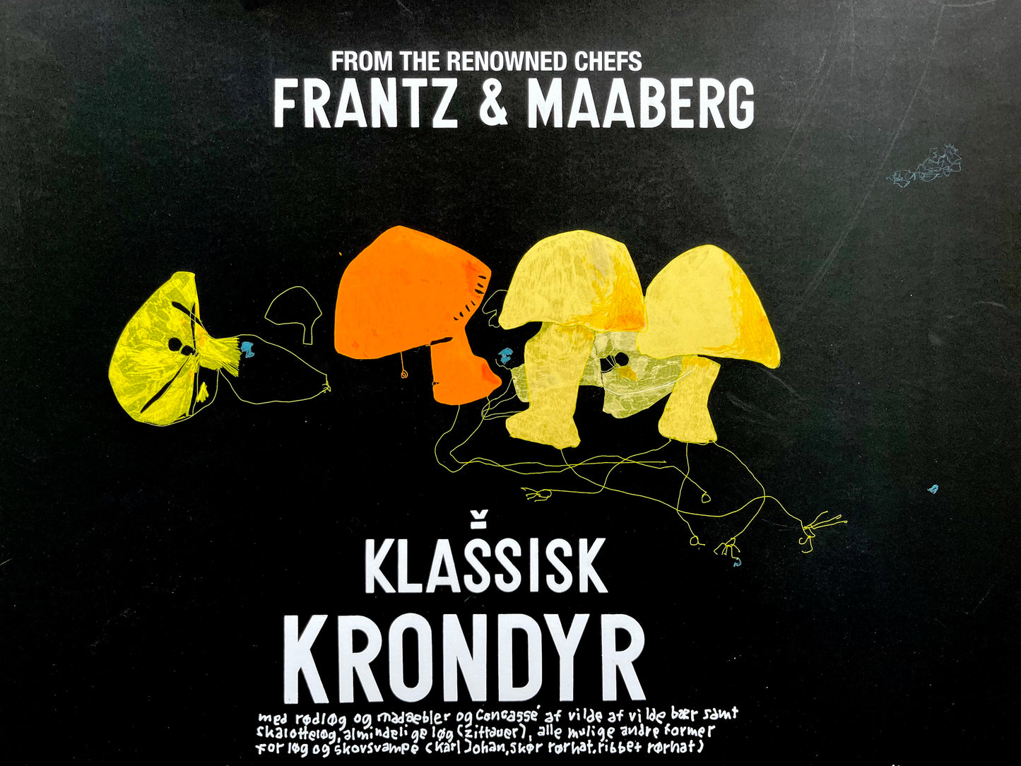 Klassisk Krondyr – Frantz & Maaberg (yellow and orange mushrooms)