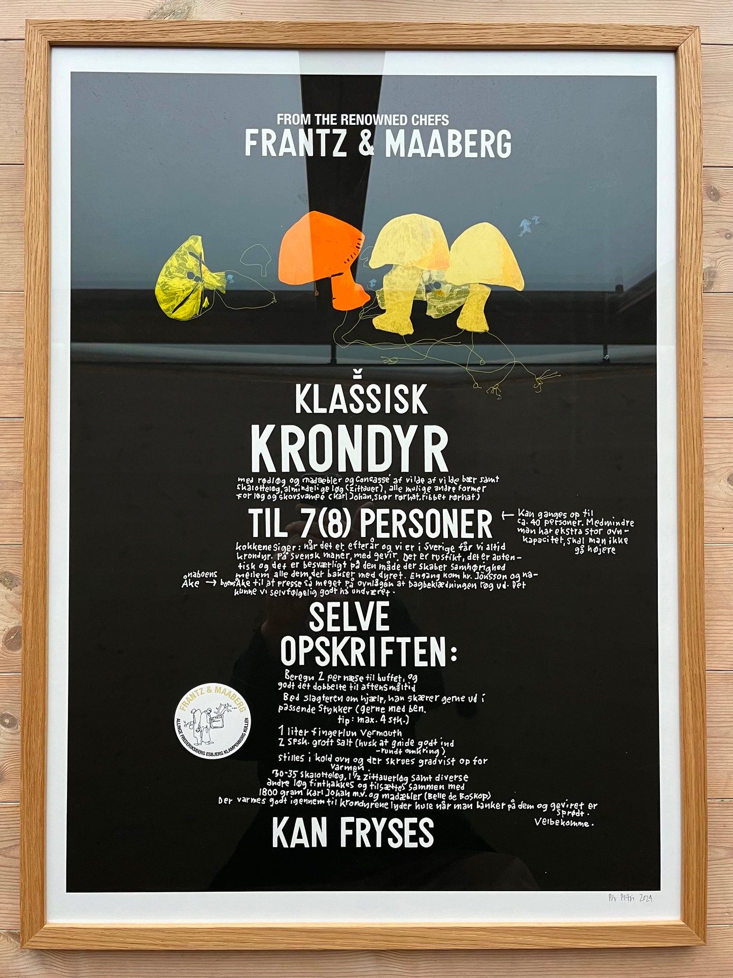 Klassisk Krondyr – Frantz & Maaberg (yellow and orange mushrooms)
