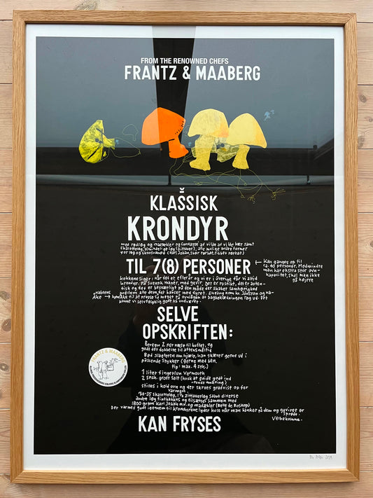 Klassisk Krondyr – Frantz & Maaberg (yellow and orange mushrooms)